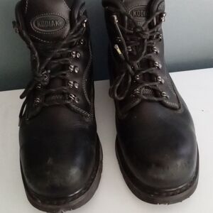 Kodiak Black‎ Leather Lace Up Work Boots Men's Size Unknown